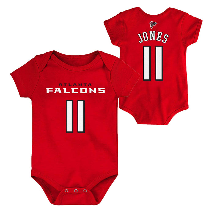 Outerstuff NFL Newborn Infants Team Color Name and Number Bodysuit Creeper (18 Months, Christian McCaffrey Carolina Panthers Home Black)