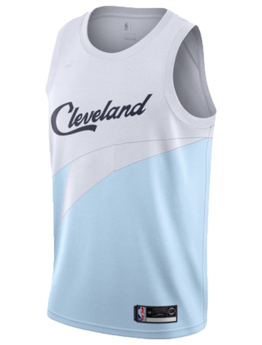 Cleveland Cavaliers Blank Youth 8-20 White Blue Earned Edition Swingman Jersey (10-12)