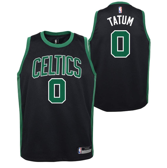 Outerstuff Jayson Tatum Boston Celtics #0 Black Youth 8-20 Statement Edition Swingman Jersey (8)