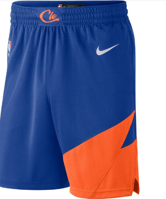 Cleveland Cavaliers Youth 8-20 Official Swingman Dri-Tek Performance Shorts (Youth - Large, Cleveland Cavaliers Blue City Edition Shorts)