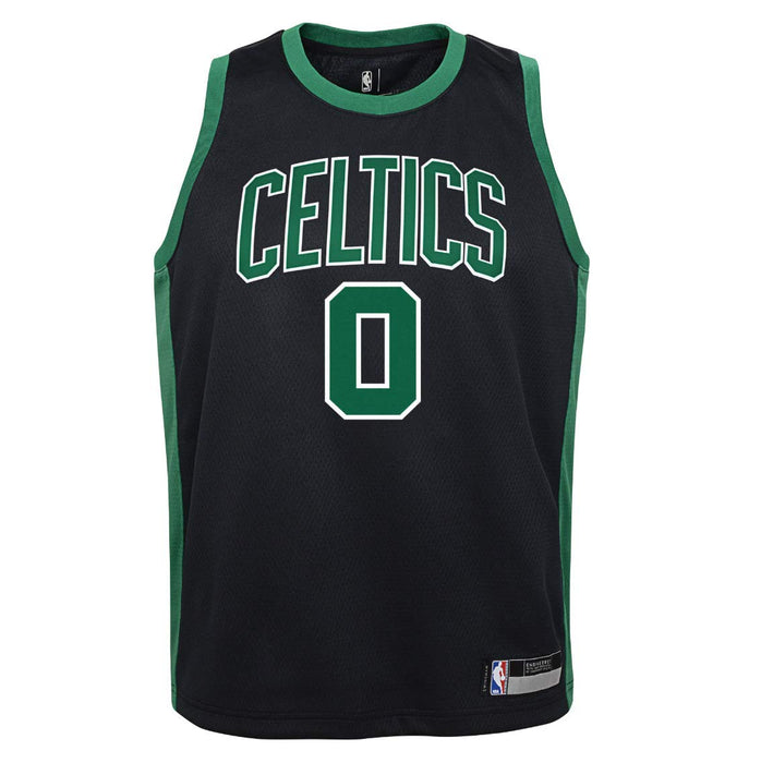 Outerstuff Jayson Tatum Boston Celtics #0 Black Youth 8-20 Statement Edition Swingman Jersey (8)