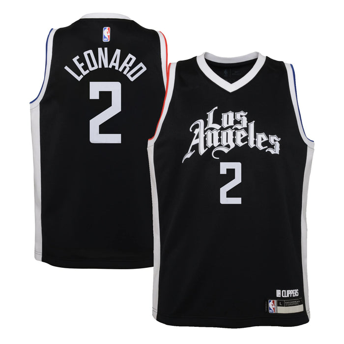 Outerstuff Kawhi Leonard Los Angeles Clippers #4 Toddler Black City Edition Jersey (2T)