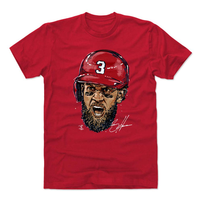 Bryce Harper Shirt (Cotton, X-Large, Red) - Bryce Harper Scream WHT