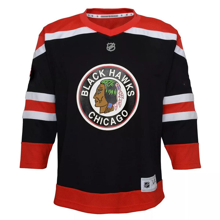 Chicago Blackhawks Blank Black Red Kids Youth 4-20 Special Edition Replica Team Jersey (4-7)