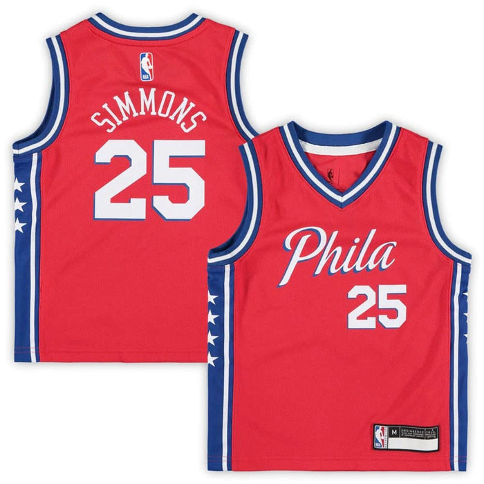 Ben Simmons Philadelphia 76ers #25 Red Infants Statement Edition Jersey (24 Months)