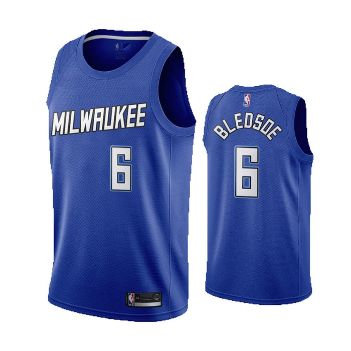 Eric Bledsoe Milwaukee Bucks #6 Youth 8-20 Blue City Edition Swingman Jersey (8)