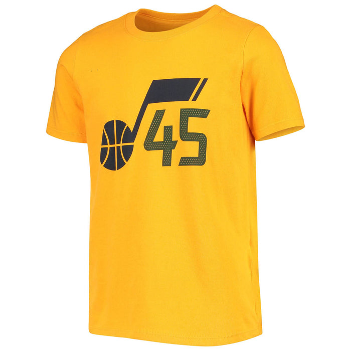 Outerstuff Donovan Mitchell Utah Jazz Yellow Kids 4-7 Statement Edition Player Name and Number T-Shirt (4)