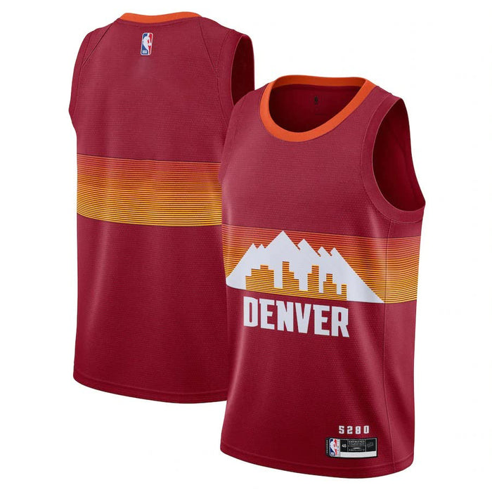 Outerstuff Denver Nuggets Blank Youth 8-20 Burgundy City Edition Swingman Jersey (10-12)