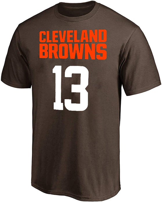 Odell Beckham Jr Cleveland Browns #13 Black Youth 8-20 Mainliner Name and Number T-Shirt (Medium)