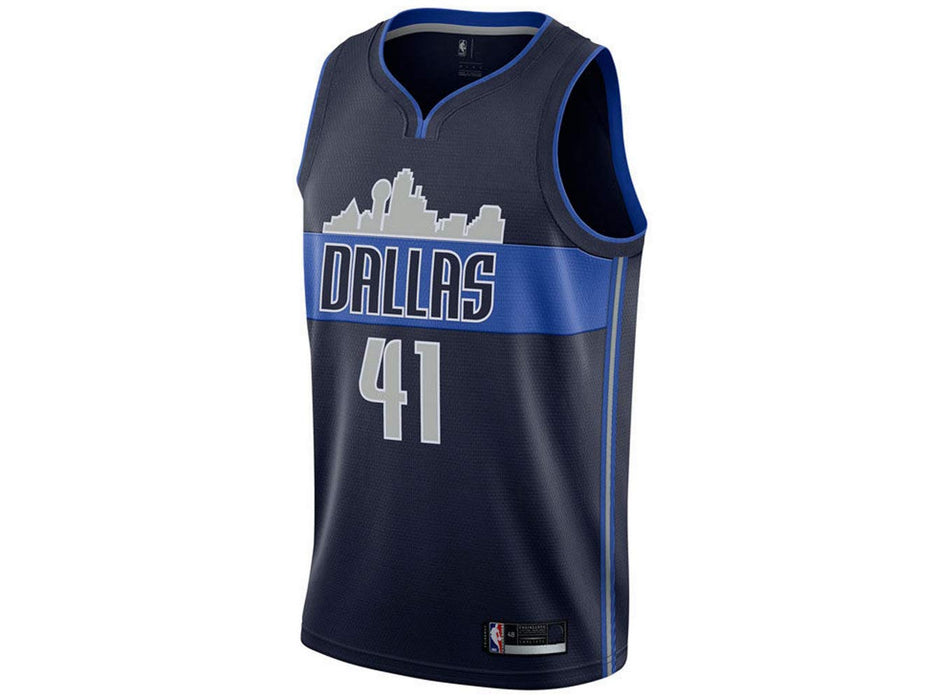 Dirk Nowitzki Dallas Mavericks Navy Youth Alternate Statement Edition Swingman Jersey (Small 8)