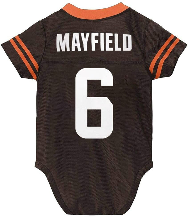 Outerstuff NFL Newborn Infants Team Color Name and Number Home Player Creeper Bodysuit Jersey