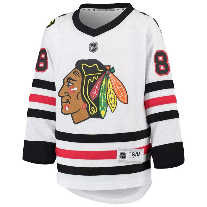 Outerstuff Patrick Kane Chicago Blackhawks White #88 Youth 8-20 Replica Away Jersey (14-20)