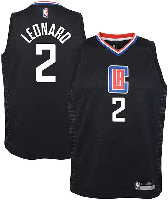 Outerstuff Kawhi Leonard Los Angeles Clippers #4 Infants Black Statement Edition Jersey (12 Months)