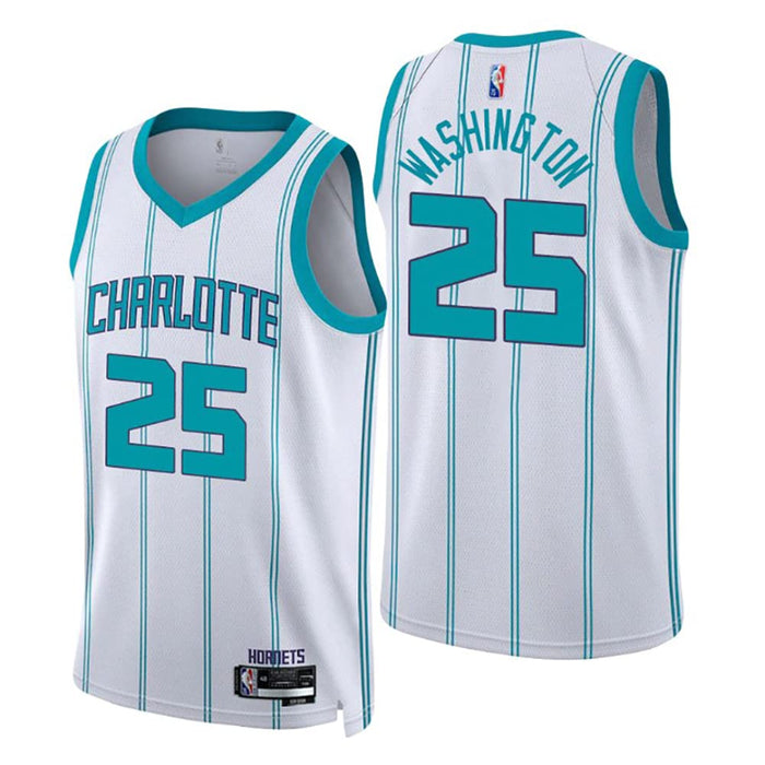 Outerstuff Pj Washington Charlotte Hornets #25 Youth 8-20 White Association Edition Swingman Jersey (8)