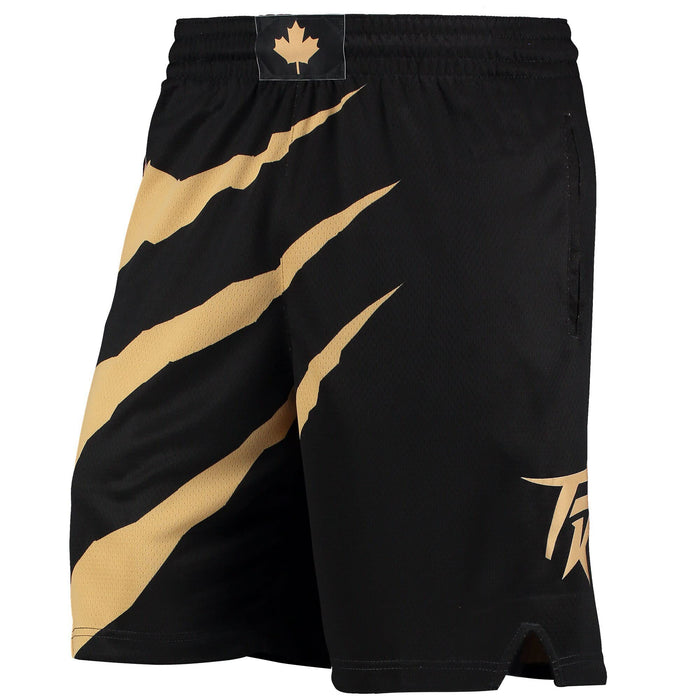 Outerstuff Toronto Raptors Black Gold Youth 8-20 City Edition Performance Swingman Shorts (14-16)