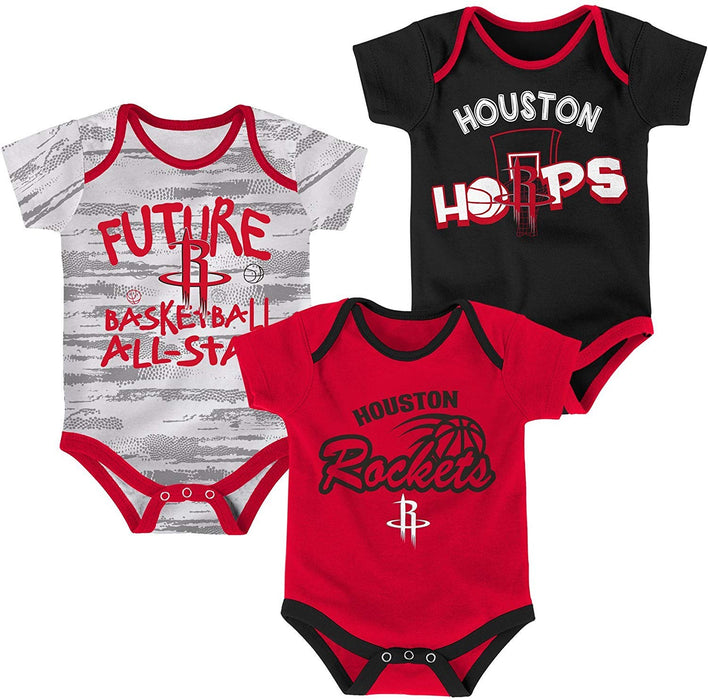 Outerstuff NBA Newborn Infants Future All Star 3 Piece Creeper Bodysuit Set (24 Months, Atlanta Hawks)