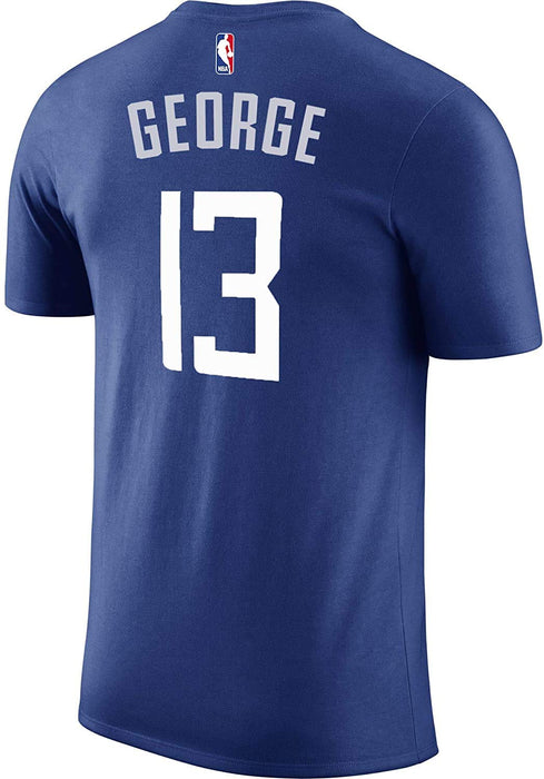 Outerstuff NBA Youth Performance Game Time Team Color Player Name and Number Jersey T-Shirt (Paul George Los Angeles Clippers Blue, X-Large 18/20)