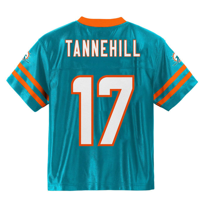 Outerstuff Ryan Tannehill Miami Dolphins #17 Aqua Toddler Home Player Jersey (3T)