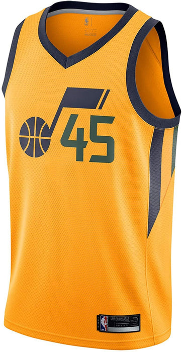 Outerstuff Donovan Mitchell Utah Jazz #45 Yellow Kids 4-7 Statement Edition Jersey (4)