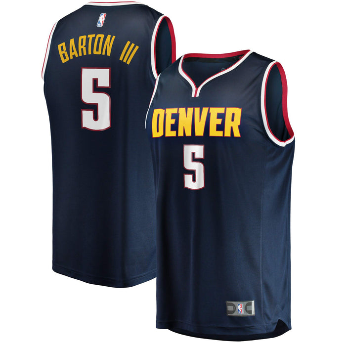 Will Barton Denver Nuggets #5 Official Youth 8-20 Home Alternate Road Swingman Jersey (Will Barton Denver Nuggets Navy Icon Edition, 10-12)