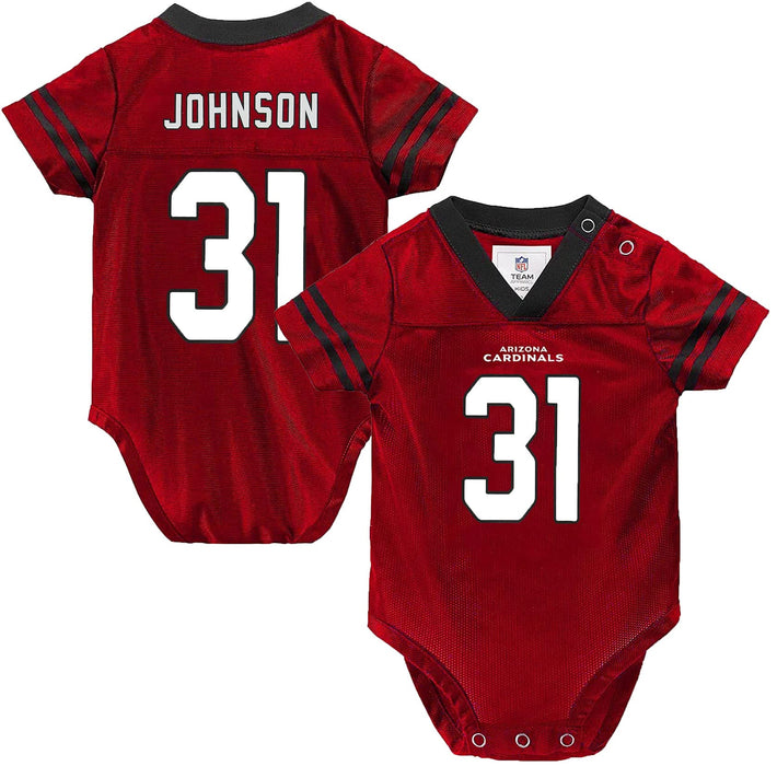 Outerstuff NFL Newborn Infants Team Color Name and Number Home Player Creeper Bodysuit Jersey