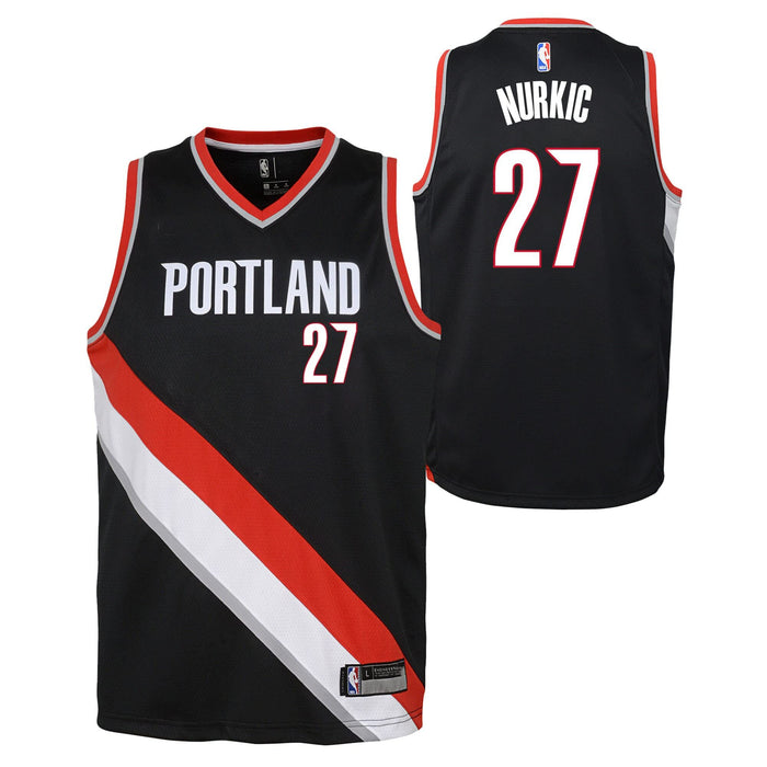 Jusuf Nurki Portland Trail Blazers #27 Black Infants Toddler Icon Edition Jersey (12 Months)