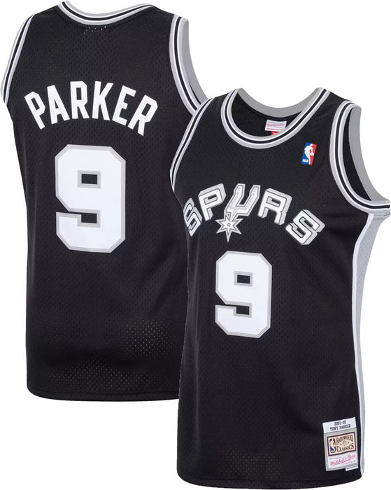 Tony Parker San Antonio Spurs #9 Youth 8-20 Black Soul Hardwood Classic Swingman Jersey (10-12)