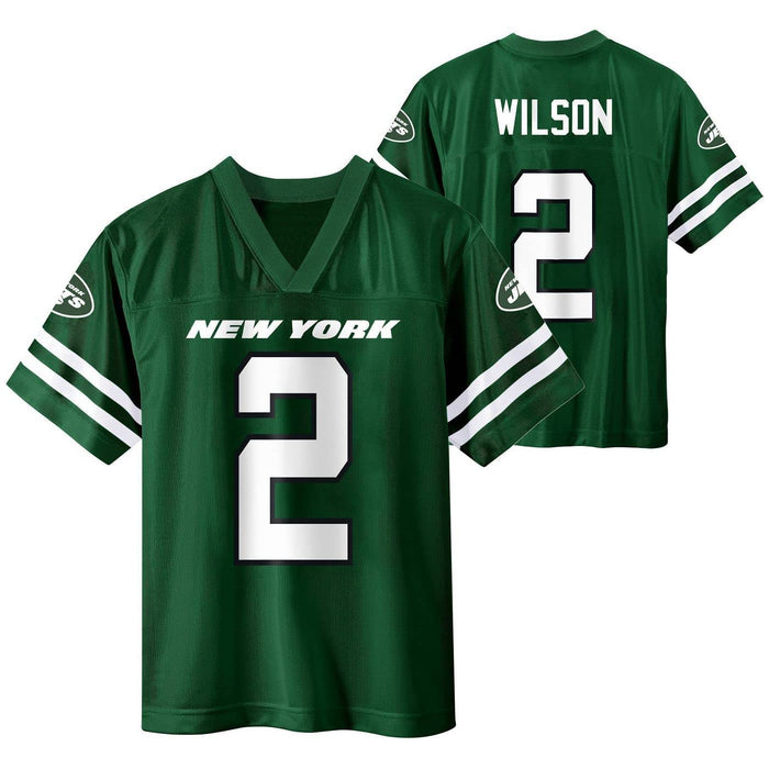 Zach Wilson New York Jets #2 Green Kids 4-7 Home Player Jersey (4)