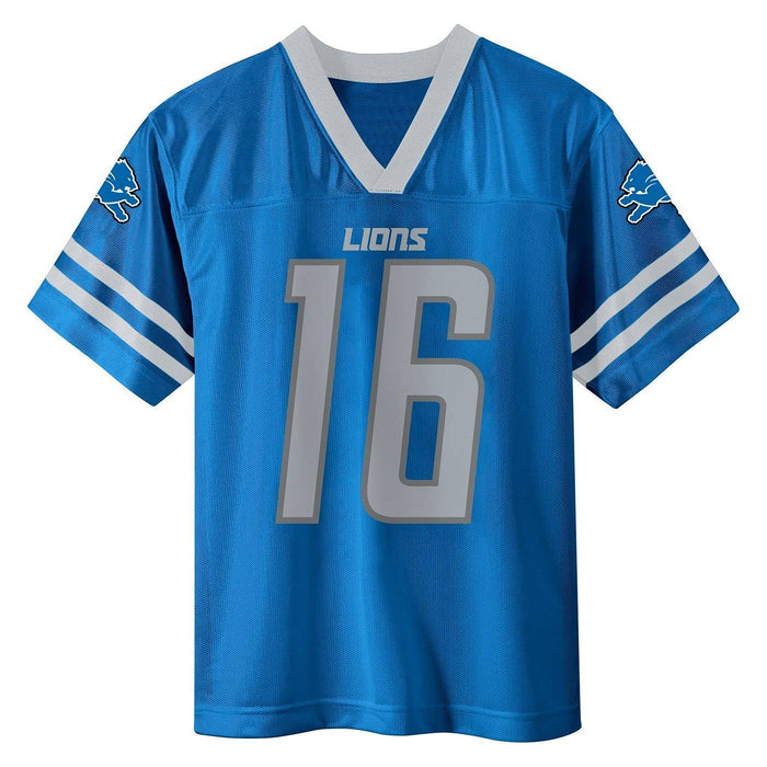 Outerstuff Jared Goff Detroit Lions #16 Blue Youth 8-20 Home Player Jersey (Large)