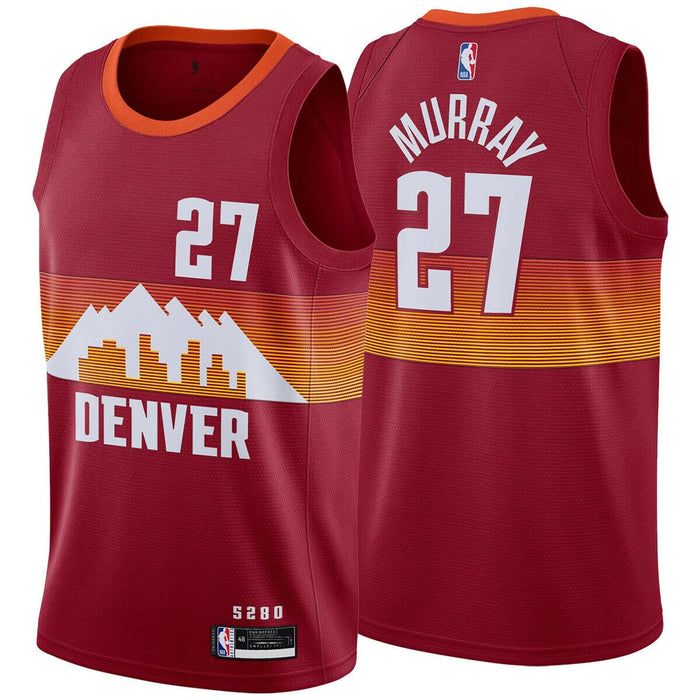 Jamal Murray Denver Nuggets #27 Burgundy Kid 4-7 City Edition Jersey (4)