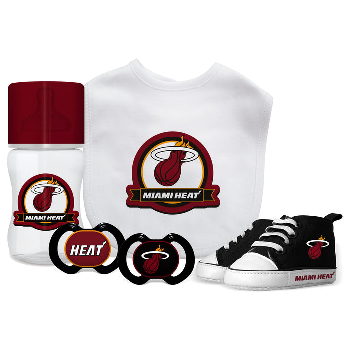 Baby Fanatic NBA Miami Heat Infant and Toddler Sports Fan Apparel, Multi, One Size (MIH2040)