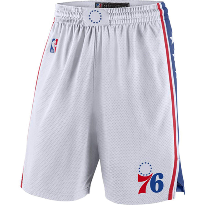 Philadelphia 76ers Youth 8-20 Official Swingman Performance Shorts (Youth - Large, Philadelphia 76ers Blue Icon Edition Shorts)