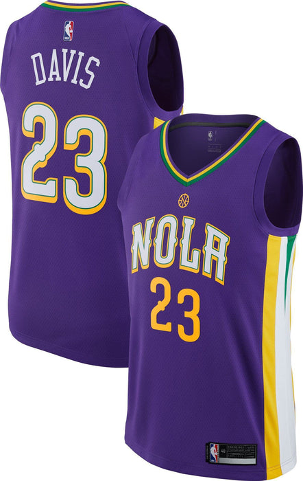 Anthony Davis New Orleans Pelicans #23 Youth 8-20 Purple City Edition Swingman Jersey (10-12)