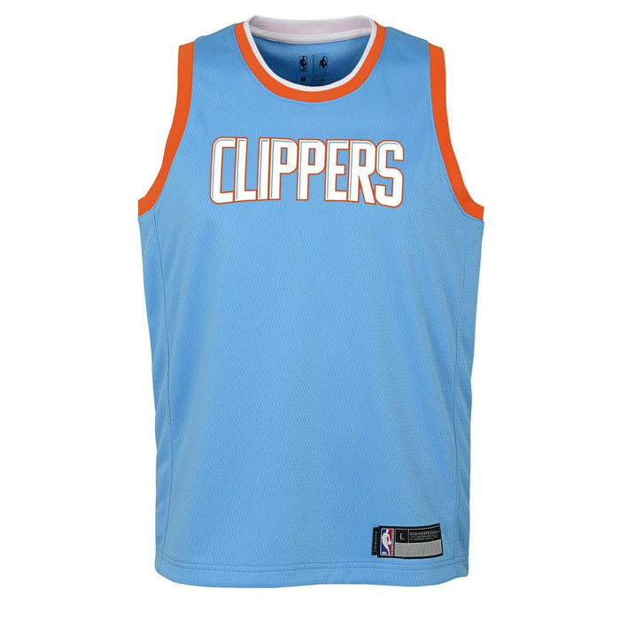 Outerstuff Los Angeles Clippers Blank Youth 8-20 Blue City Edition Swingman Jersey (14-16)