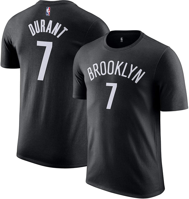 NBA Boys Youth 8-20 Official Player Name & Number Game Time Performance Polyester T-Shirt (Brooklyn Nets, Kevin Durant, Small, Black Home)