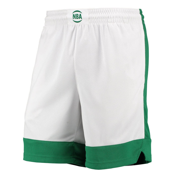 Outerstuff Boston Celtics Youth 8-20 White City Edition Swingman Shorts (18-20)