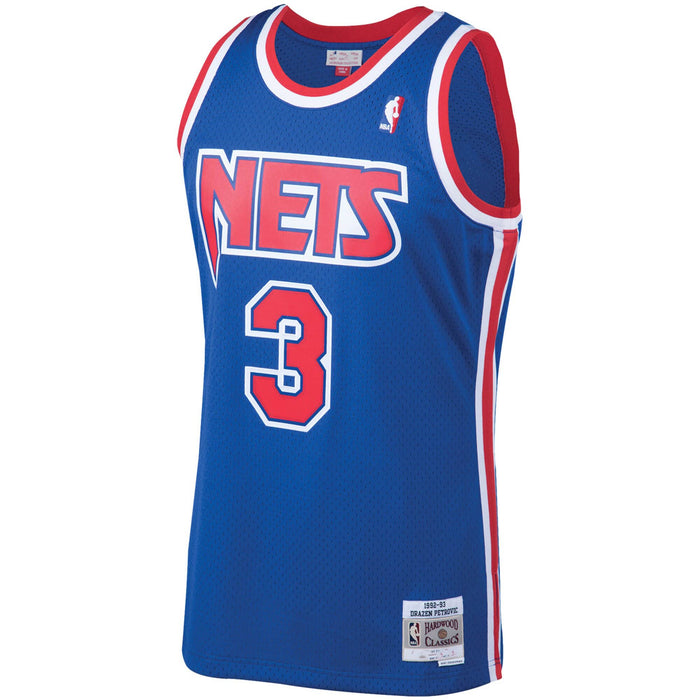 Drazen Petrovic New Jersey Nets #3 Blue Youth 8-20 Soul Hardwood Classic Swingman Jersey (8)