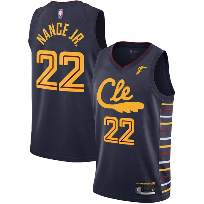 Larry Nance Jr Cleveland Cavaliers #22 Youth 8-20 Navy City Edition Swingman Jersey (8)