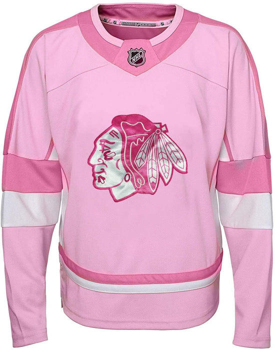 Outerstuff NHL Blank Infants Toddler Pink Fashion Premier Player Jersey (Jonathan Toews Chicago Blackhawks Pink, 24 Months)