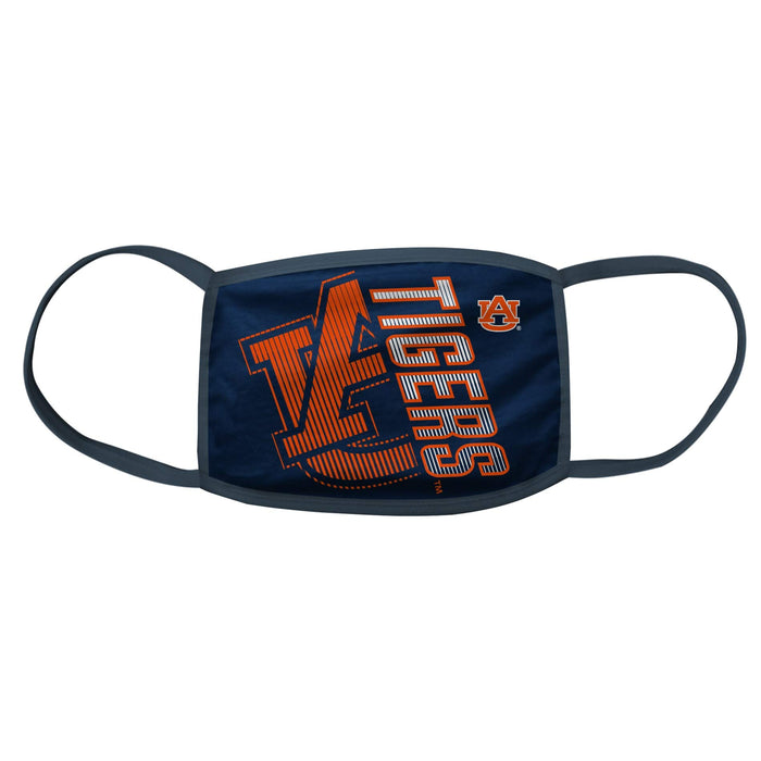 NCAA Youth 8-20 3 Pack Double Layer Cloth Face Mask (Auburn Tigers)