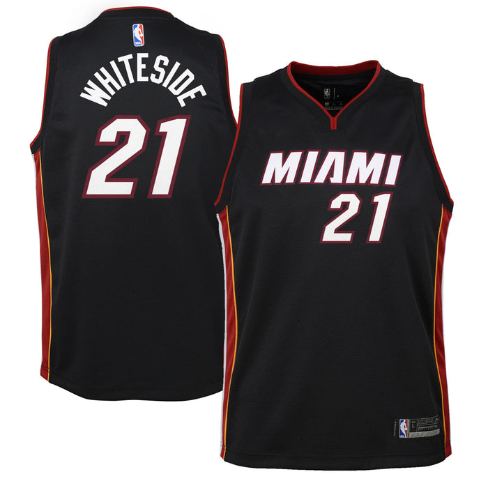 Hassan Whiteside Miami Heat #21 Black Infants Icon Edition Jersey (12 Months)