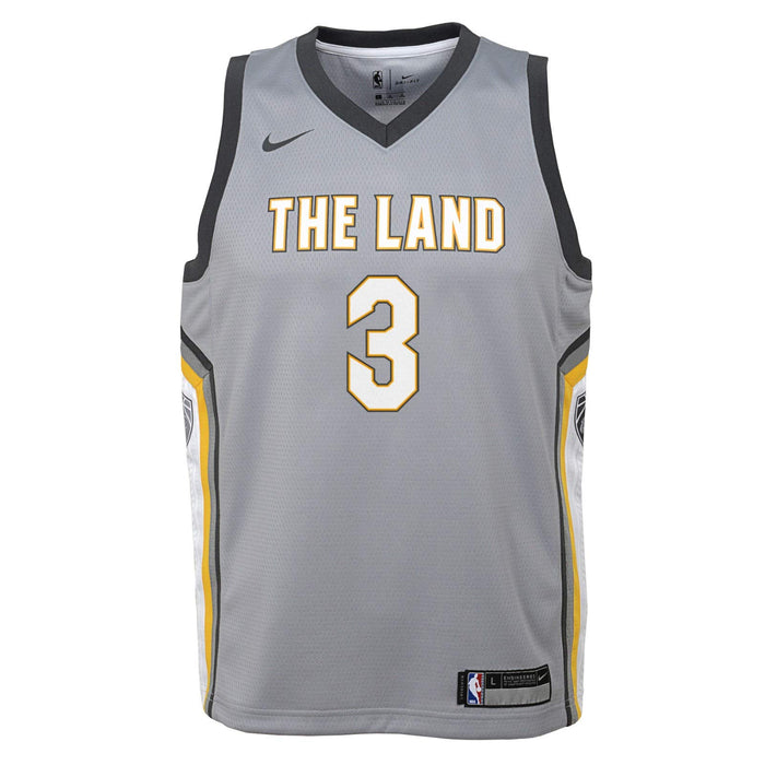 Outerstuff Isaiah Thomas Cleveland Cavaliers NBA Nike Youth Grey City Edition Swingman Jersey