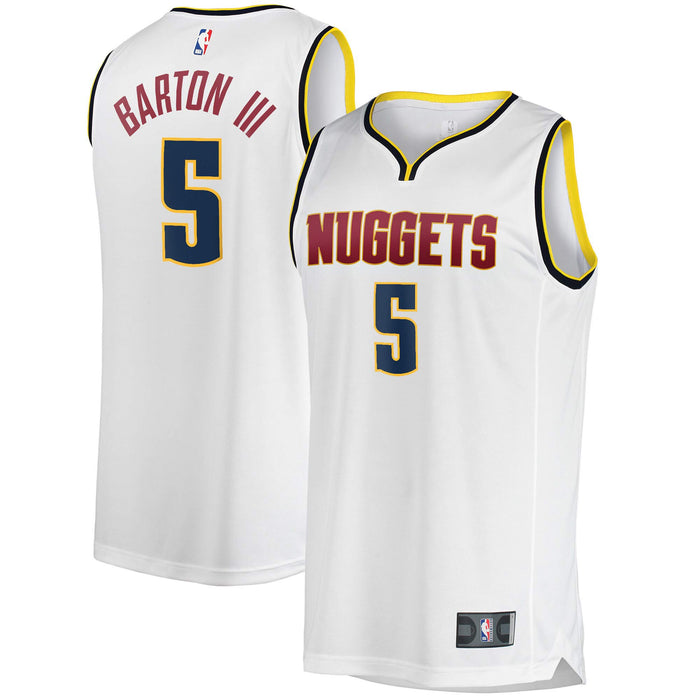 Will Barton Denver Nuggets #5 Official Youth 8-20 Home Alternate Road Swingman Jersey (Will Barton Denver Nuggets Navy Icon Edition, 10-12)