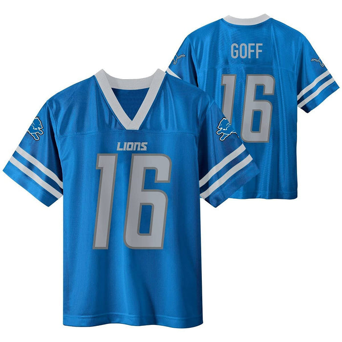 Outerstuff Jared Goff Detroit Lions #16 Blue Youth 8-20 Home Player Jersey (Large)