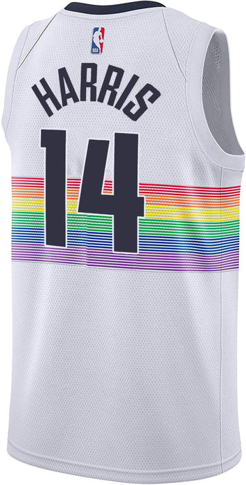 Gary Harris Denver Nuggets #14 Official Youth 8-20 Home Alternate Road Swingman Jersey (Gary Harris Denver Nuggets White City Edition Jersey, 10-12)