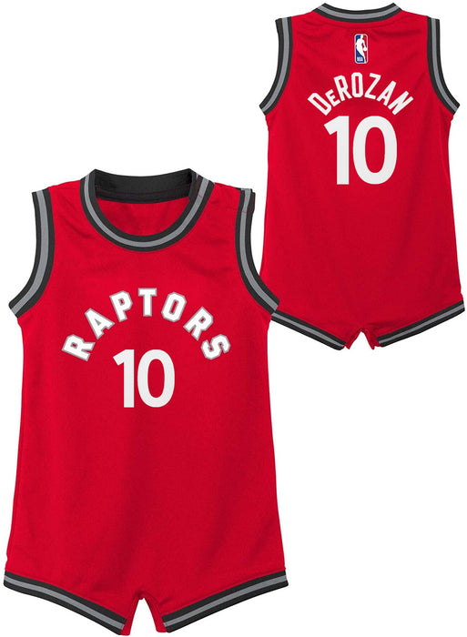 DeMar DeRozan Toronto Raptors #10 Red Newborn Infants Icon Edition Romper Jersey (12 Months)