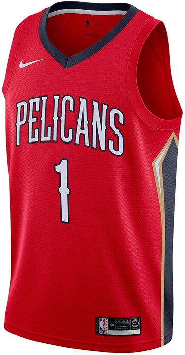 Nike Zion Williamson New Orleans Pelicans NBA Boys Youth 8-20 Red Statement Edition Swingman Jersey (Youth Small 8)