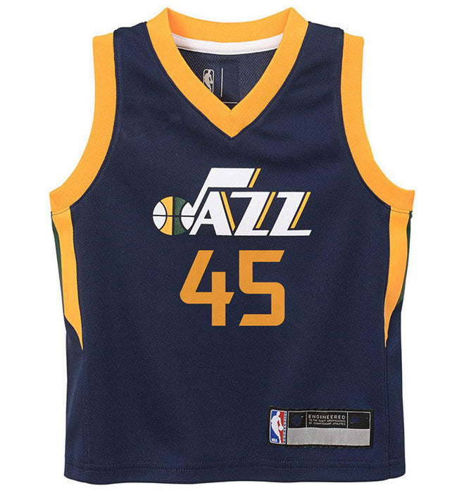 NBA Kids 4-7 Official Name and Number Replica Home Alternate Road Player Jersey (4, Donovan Mitchell Utah Jazz Navy)