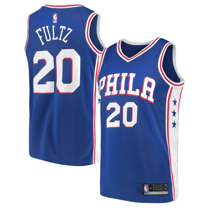 Markelle Fultz Philadelphia 76ers #20 Youth 8-20 Blue Icon Edition Swingman Jersey (18-20)