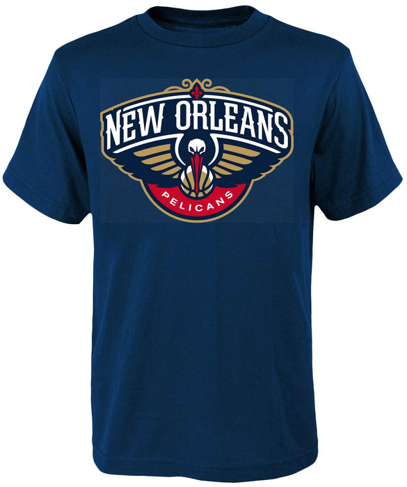 Outerstuff NBA Infants Toddler Team Color Alternate Primary Logo T-Shirt (12 Months, New Orleans Pelicans Navy)